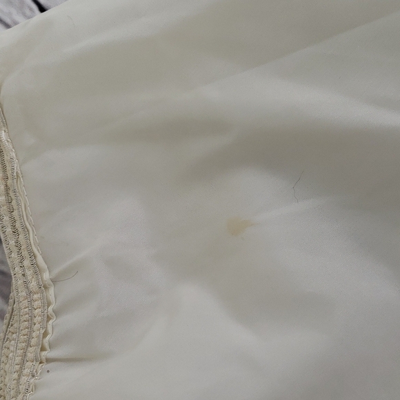 Vintage 50s Half Slip Embroiidered Flowers. Acetate GUC See Pics - Picture 12 of 15